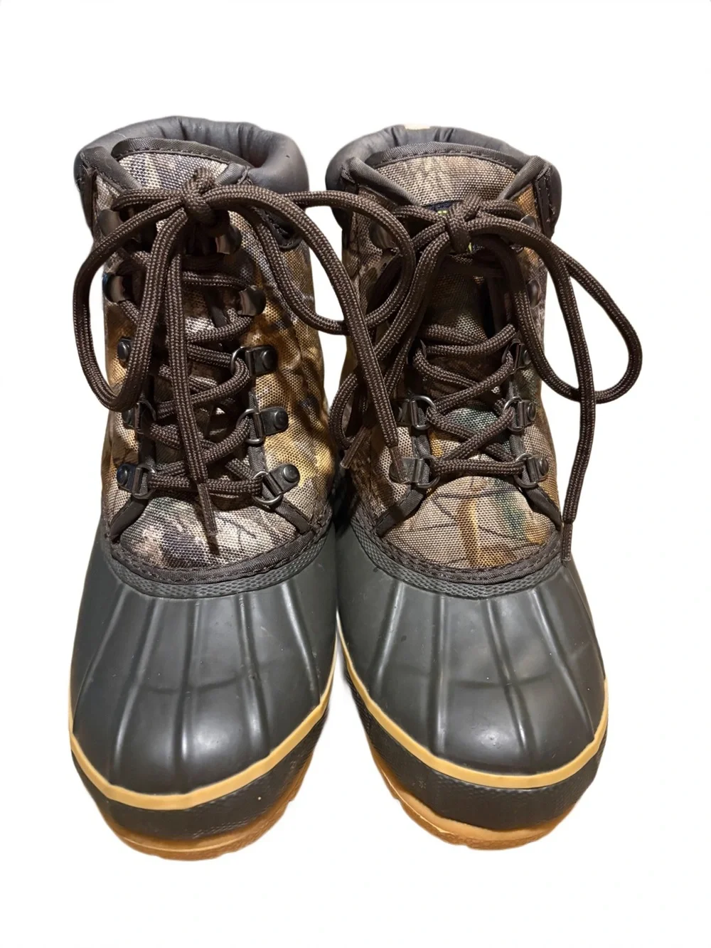 Magellan Outdoors Kids Brown and Black Camo Duck Boots - Youth 2